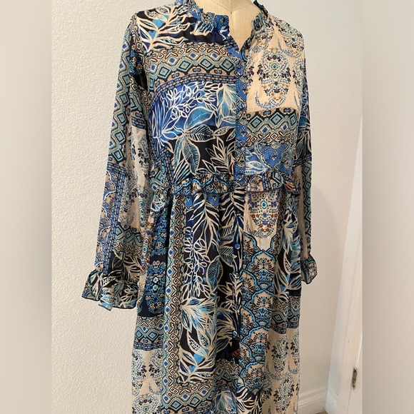 Johnny Was Silk dress - Picture 4 of 5